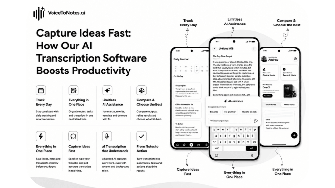 Cover for Capture Ideas Fast: How Our AI Transcription Software Boosts Productivity